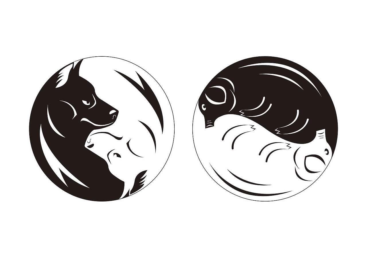 十二生肖--阴阳图腾（图ZMTgxMTI4OTc2） - Logo - 站酷设计师设计三角猫原创素材 - 站酷ZCOOL