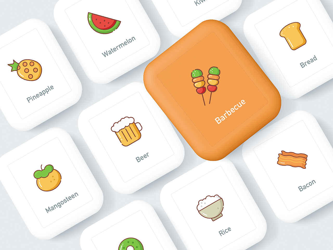 近期Dribbble食物图标整理（图ZMjEyMTIxODM2） - 图标 - 站酷设计师木南南圈原创素材 - 站酷ZCOOL