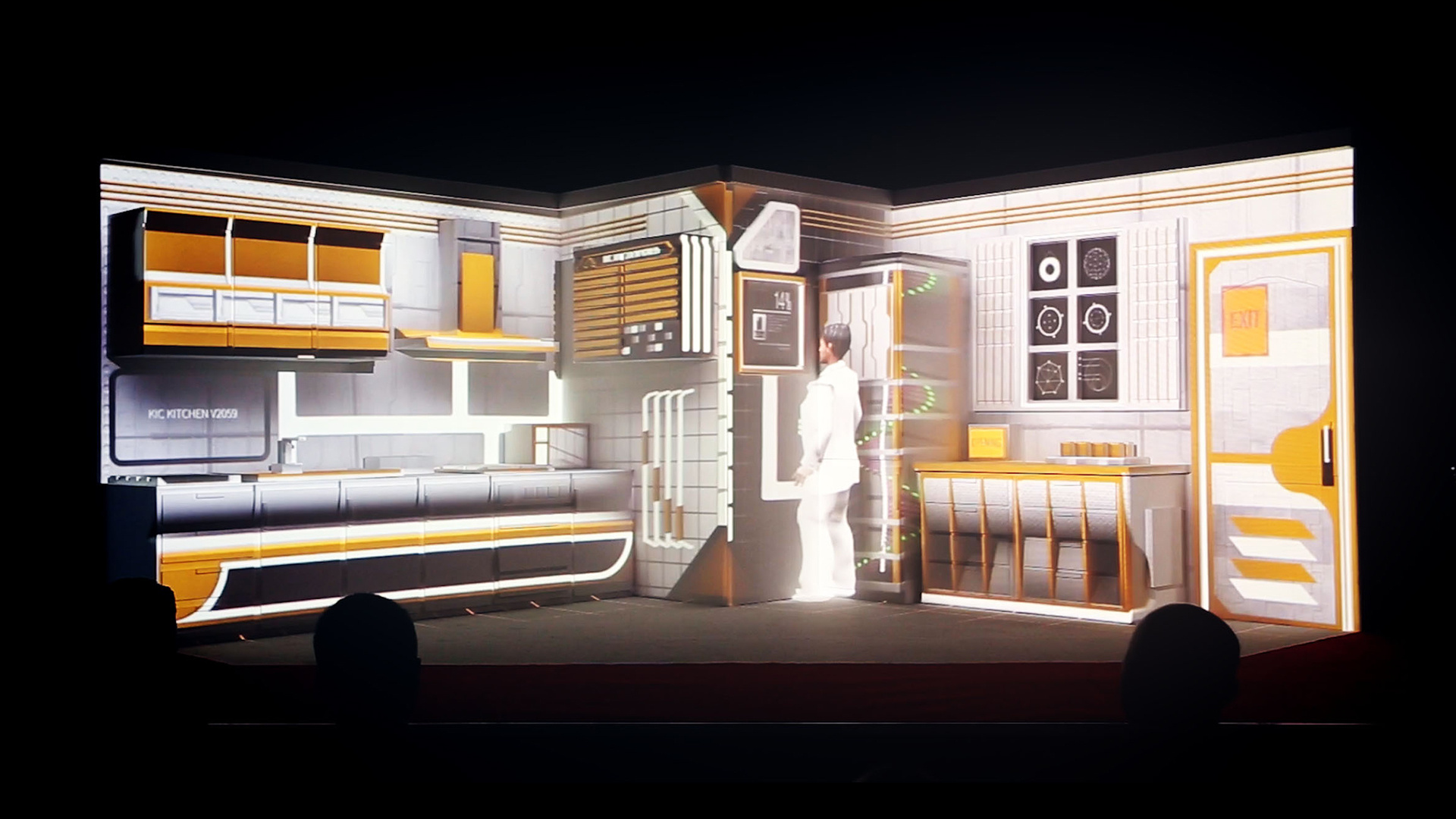 赫曼德·德国厨房中国巡回开业典礼室内场景投影