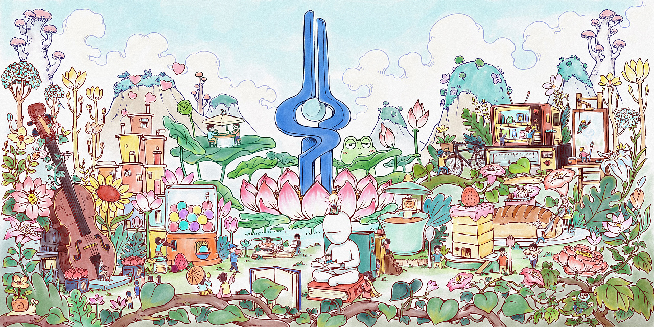 花开泉城|插画|商业插画|czhq一7 - 原创作品 - 站酷 (zcool)