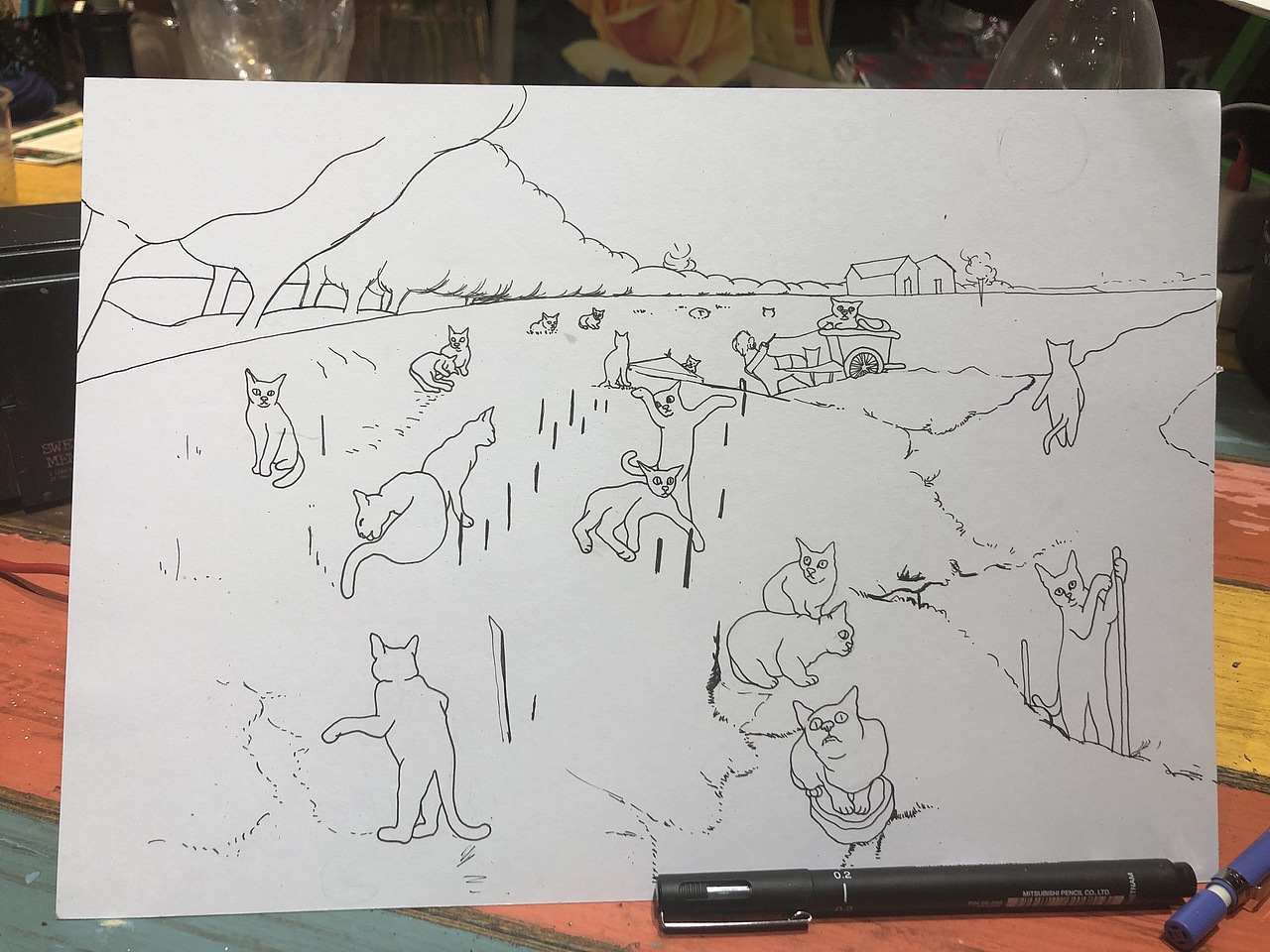 《红色葡萄园》小黑儿（图ZMTg1ODEwMzU2） - 艺术插画 - 站酷设计师小黑儿朱原创素材 - 站酷ZCOOL