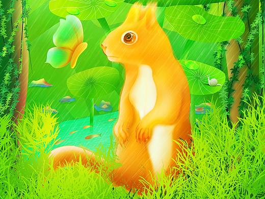 2021谷雨小松仔插画（个人主页-ZNTIxNDU2MjA=） - 海报 - 站酷设计师青橙阳光原创素材 - 站酷ZCOOL