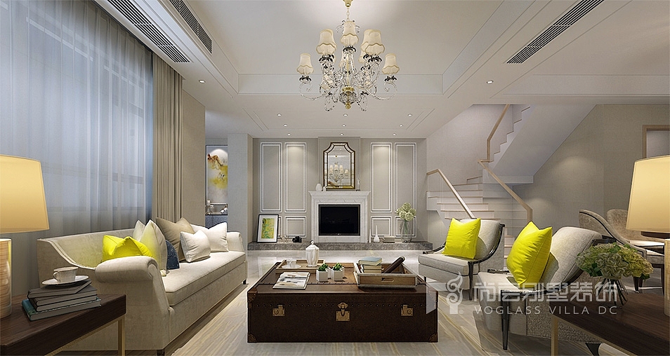 御江山现代风格300平米装修效果图