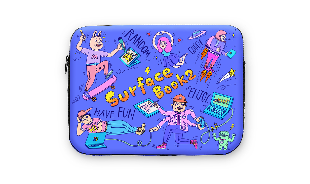 SURFACE BOOK2 创作撩妹两不误～（图ZMTAyMTc2MzIw） - 图案 - 站酷设计师Fly_GAFA原创素材 - 站酷ZCOOL
