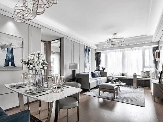 低调优雅的灵魂韵律 蓝色和灰白色的搭配相得益彰 