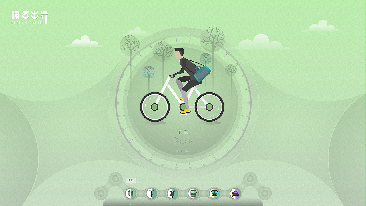 绿色出行（图ZMTk0ODgxMTQ4） - 运营设计 - 站酷设计师烂菜叶登录原创素材 - 站酷ZCOOL