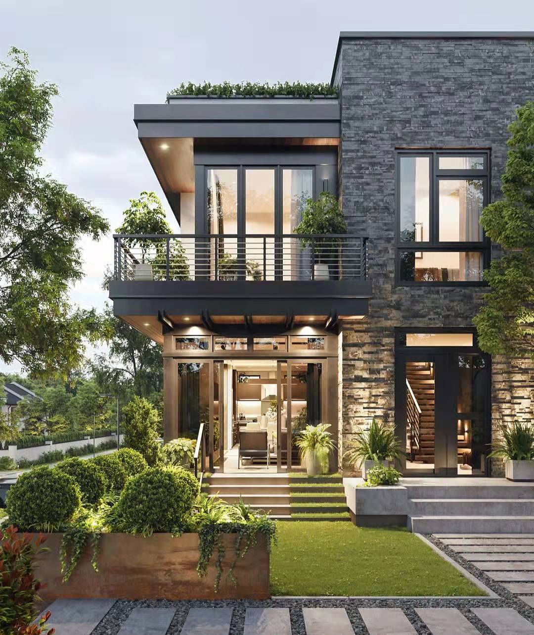 田园风格二层现代自建别墅（图ZMjg0NTE0NjM2） - 建筑设计 - 站酷设计师木子李小米i原创素材 - 站酷ZCOOL