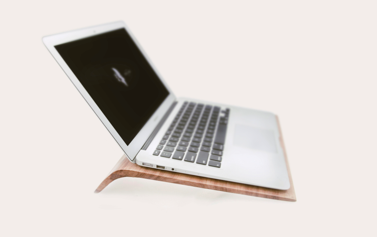 简约实木笔记本支架