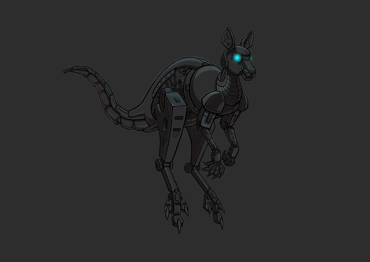 之前画的一套机械的动物