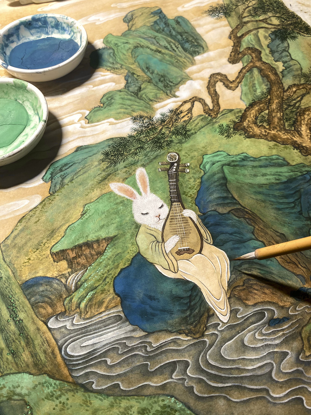 声声慢（图ZMzM1NzM4Mjky） - 艺术插画 - 站酷设计师程靖Jinn原创素材 - 站酷ZCOOL