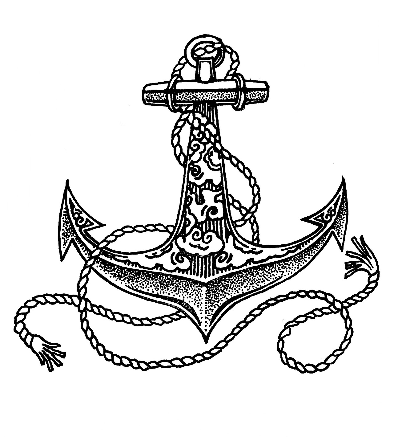海员纹身图案设计·锚