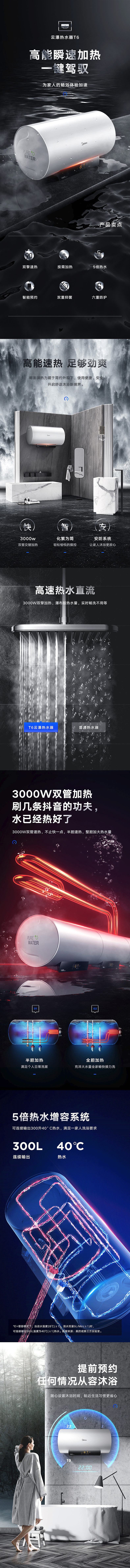 美的热水器详情页（图ZMjM2MTU1ODQ4） - 电商 - 站酷设计师闫峰设计原创素材 - 站酷ZCOOL