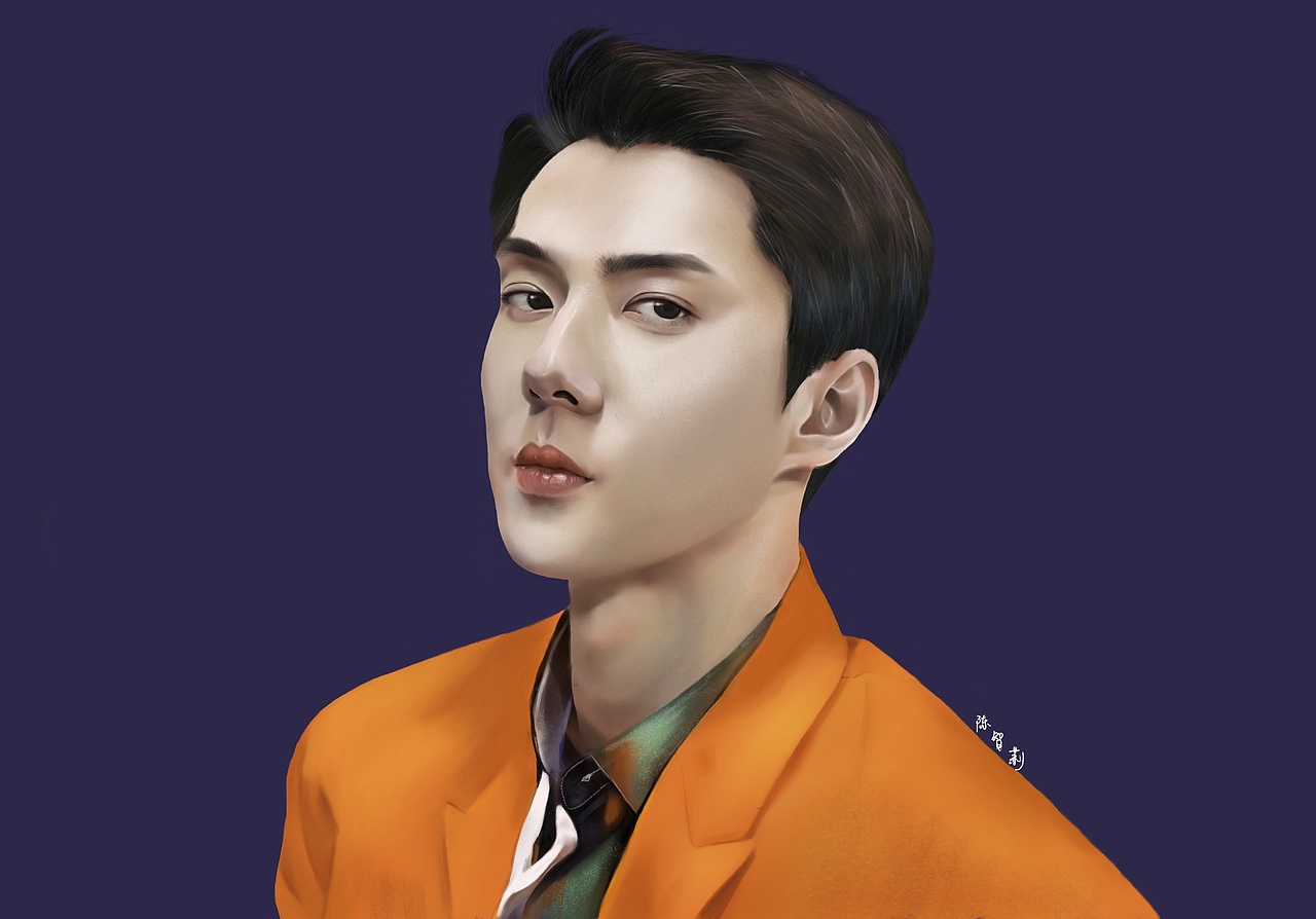 ipad手绘 procreate（图ZMjIwMDMwNzQ4） - 新锐潮流插画 - 站酷设计师CHENzli65原创素材 - 站酷ZCOOL