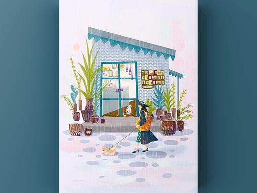 ETIN插画 | 雨天小屋
