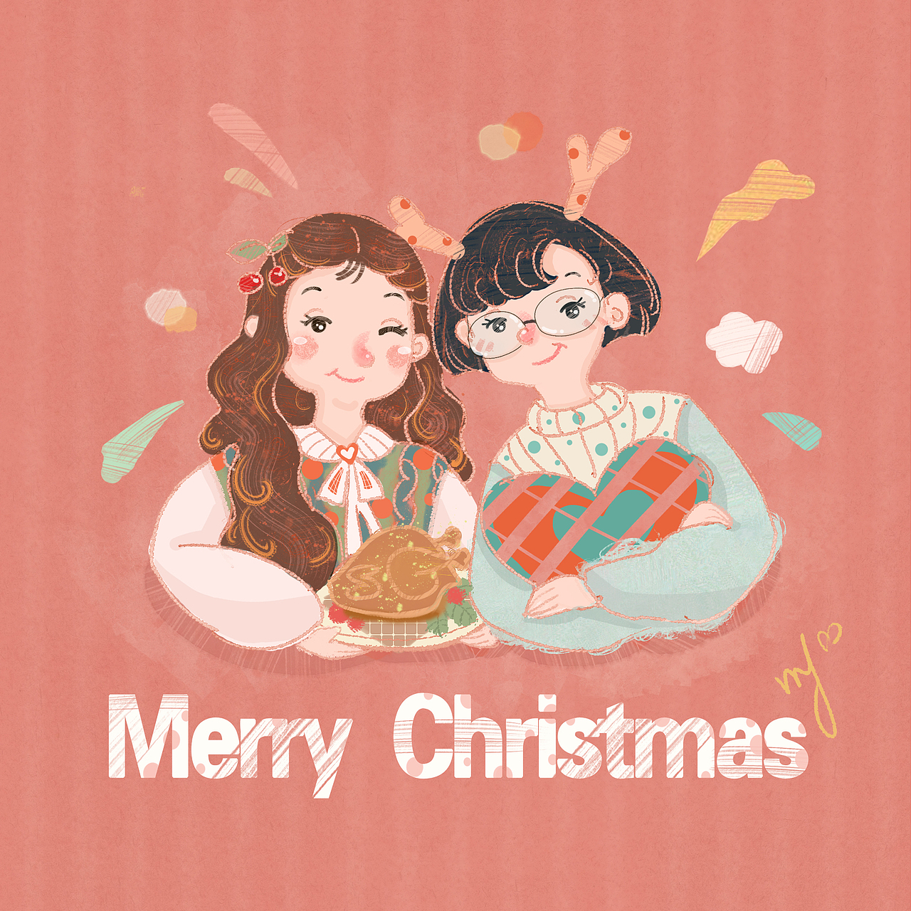 預(yù)熱圣誕喔（圖ZOTgyMDUxODg=） - 藝術(shù)插畫 - 站酷設(shè)計(jì)師竹阿笙原創(chuàng)素材 - 站酷ZCOOL