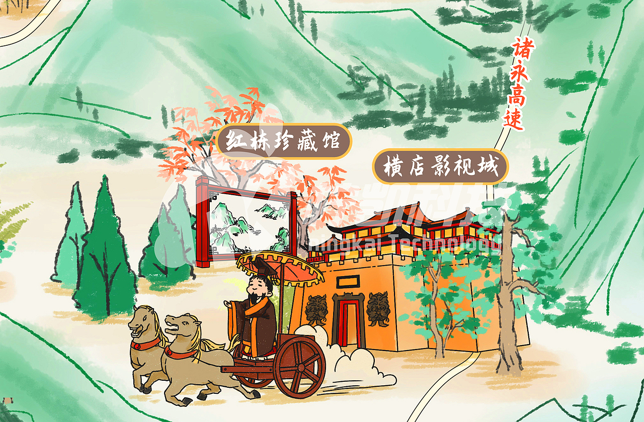 金华全域手绘地图（图ZMjYwNDAzMzE2） - 商业插画 - 站酷设计师手绘地图制作原创素材 - 站酷ZCOOL