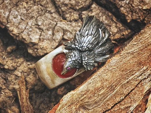 WICCANS巫羿原创设计——曛鸣戒指