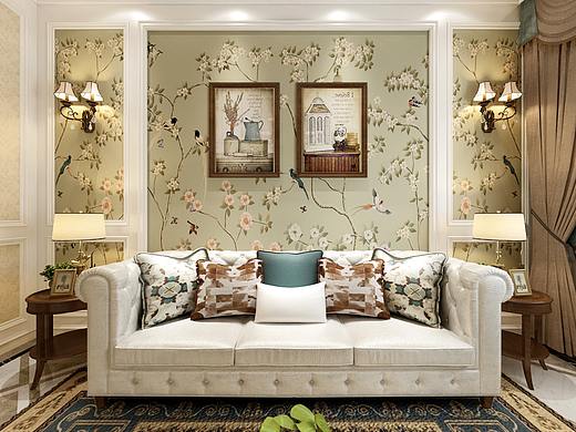 同景雍华府简约美式风格装修设计