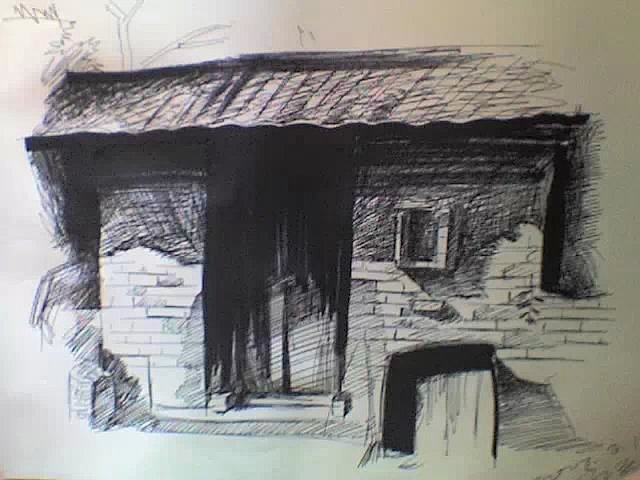 几年前大学时期速写练习.