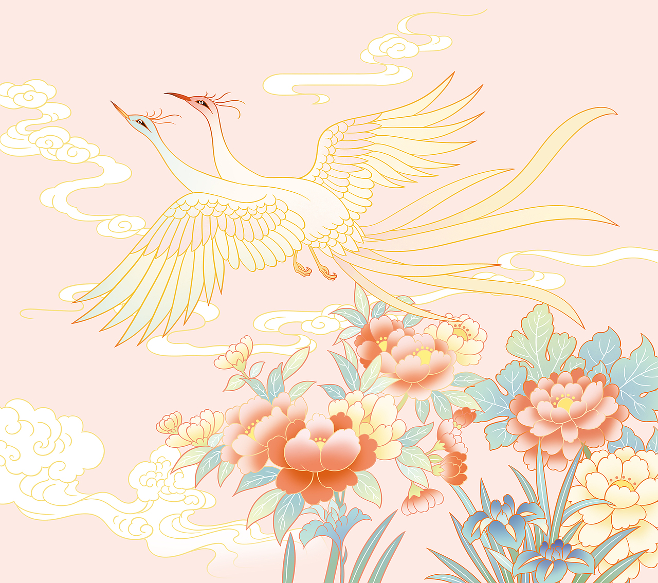 故宫台历2020 金鼠翼开万福生（图ZMjA3MTY1NjM2） - 商业插画 - 站酷设计师青筝儿原创素材 - 站酷ZCOOL