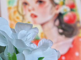 水彩练习：草莓girl