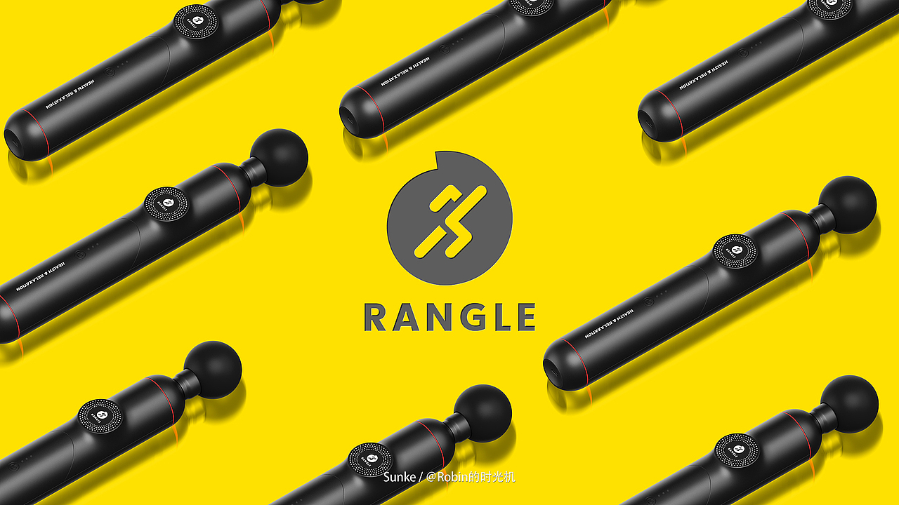 产品表现 | rangle燃歌筋膜枪 三维cg电商产品海报渲染