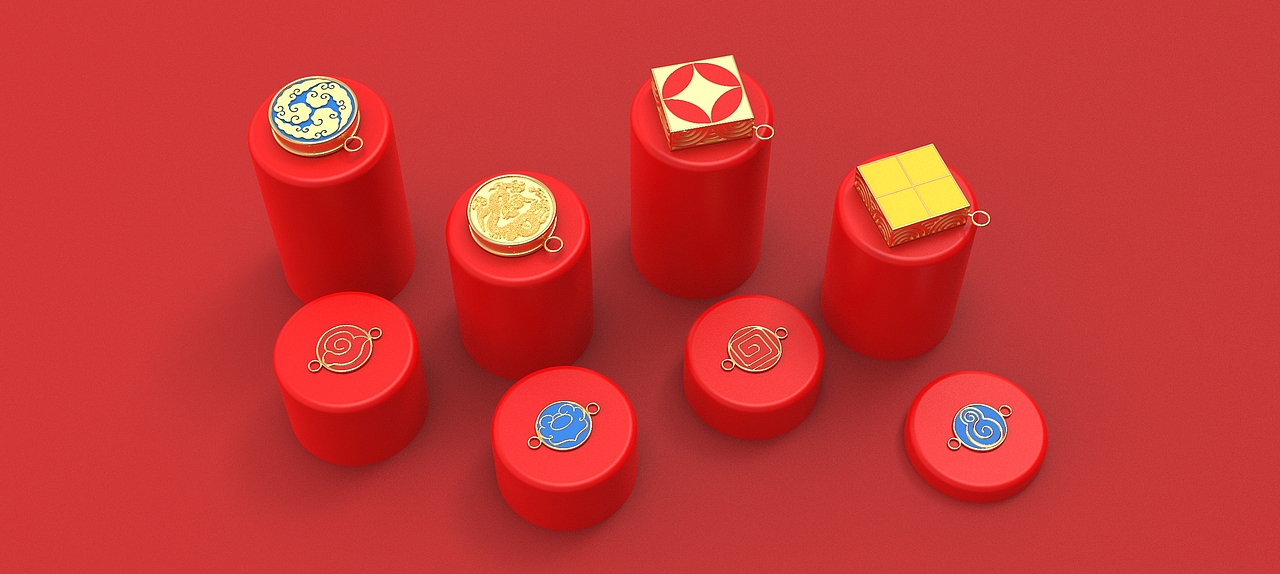 故宫“一砖一瓦”主题贵金属首饰设计