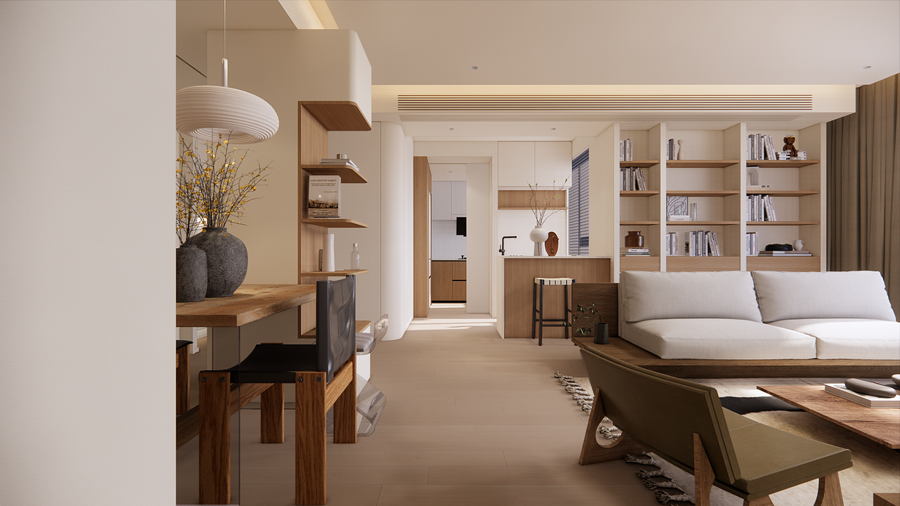 陌上设计|100平和睦院旧房改造