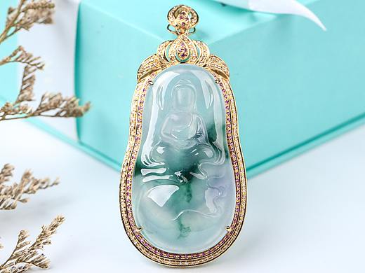 小清新 翡翠镶嵌珠宝