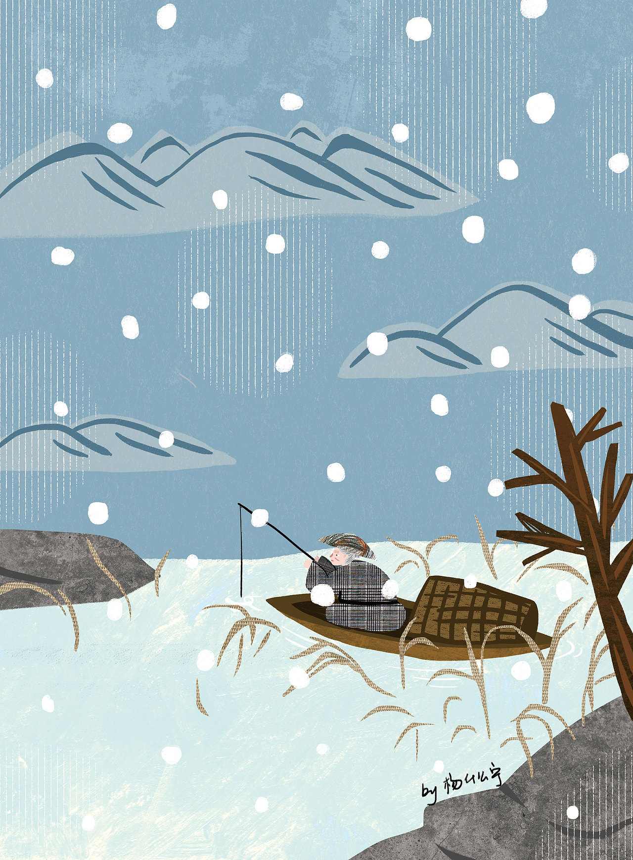 唐诗配图已出版（图ZMTY2OTQ0OTI0） - 儿童插画 - 站酷设计师杨什么宁原创素材 - 站酷ZCOOL