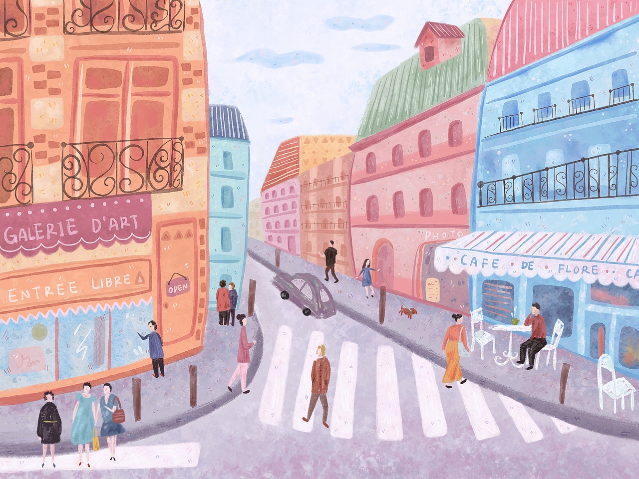 小城印象（图ZMjUwMzgxMzky） - 艺术插画 - 站酷设计师画画的夹心儿原创素材 - 站酷ZCOOL