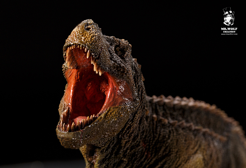 TYRANNOSAURUS（暗夜之狼全手涂高端GK定制作品）（图ZMTIyMDU2Njk2） - 绘画 - 站酷设计师暗夜之狼原创素材 - 站酷ZCOOL