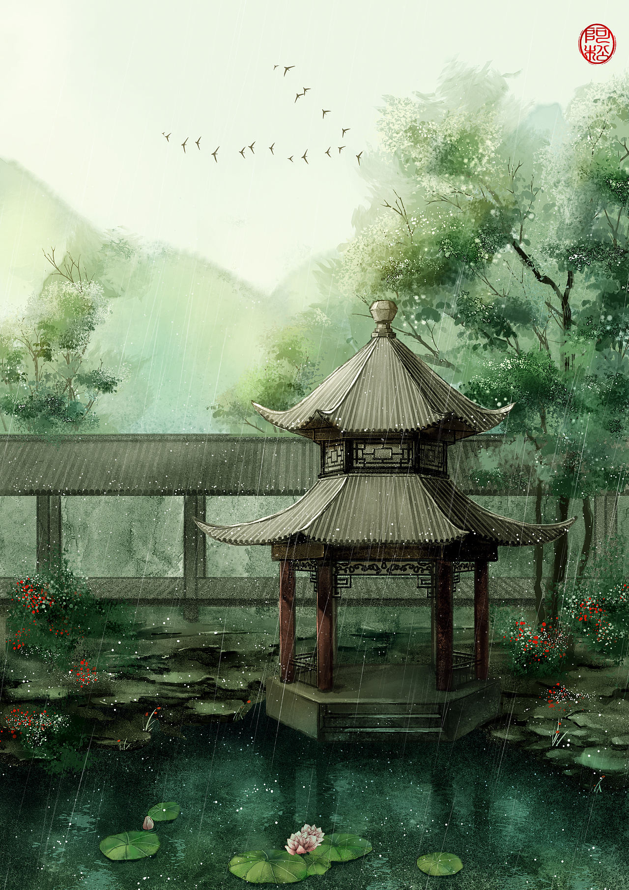 古风小场景（图ZMTU2MTcwNTU2） - 创作习作 - 站酷设计师阿松WY原创素材 - 站酷ZCOOL