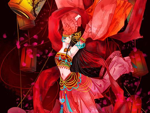 舞姬（個人主頁-ZNDEzMzkxMTI=） - 商業(yè)插畫 - 站酷設(shè)計師北吉原創(chuàng)素材 - 站酷ZCOOL