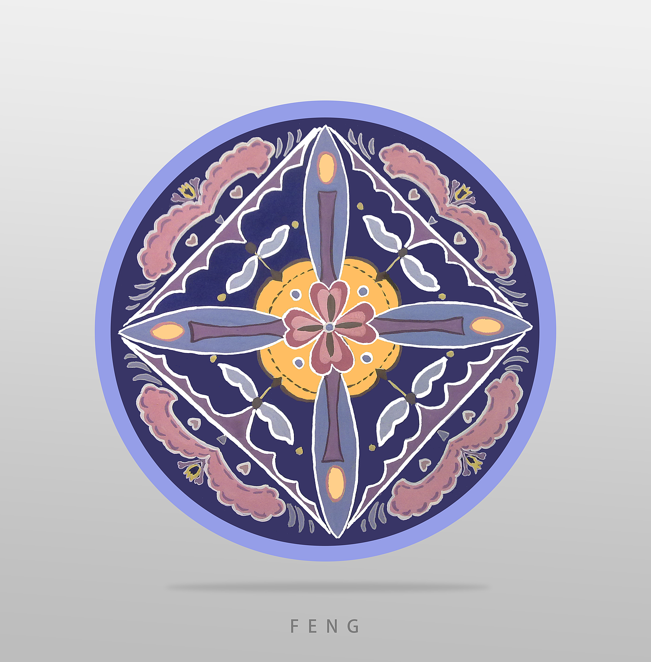 色彩构成-花开富贵