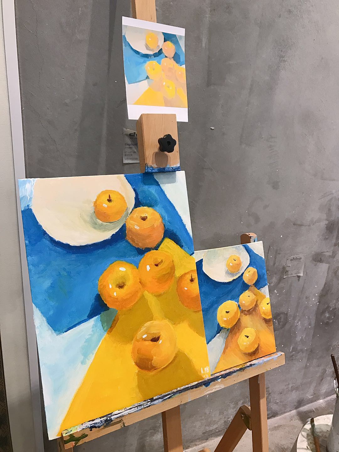 然后这是我和学生一起画的