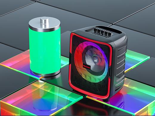 户外炫彩音箱