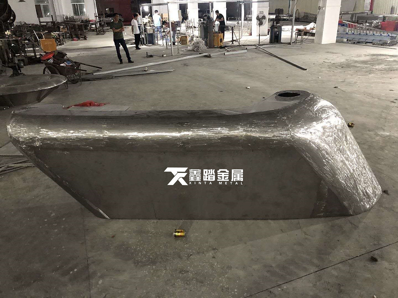 定制手工锻造异型不锈钢吧台酒店会所大堂不锈钢服务台