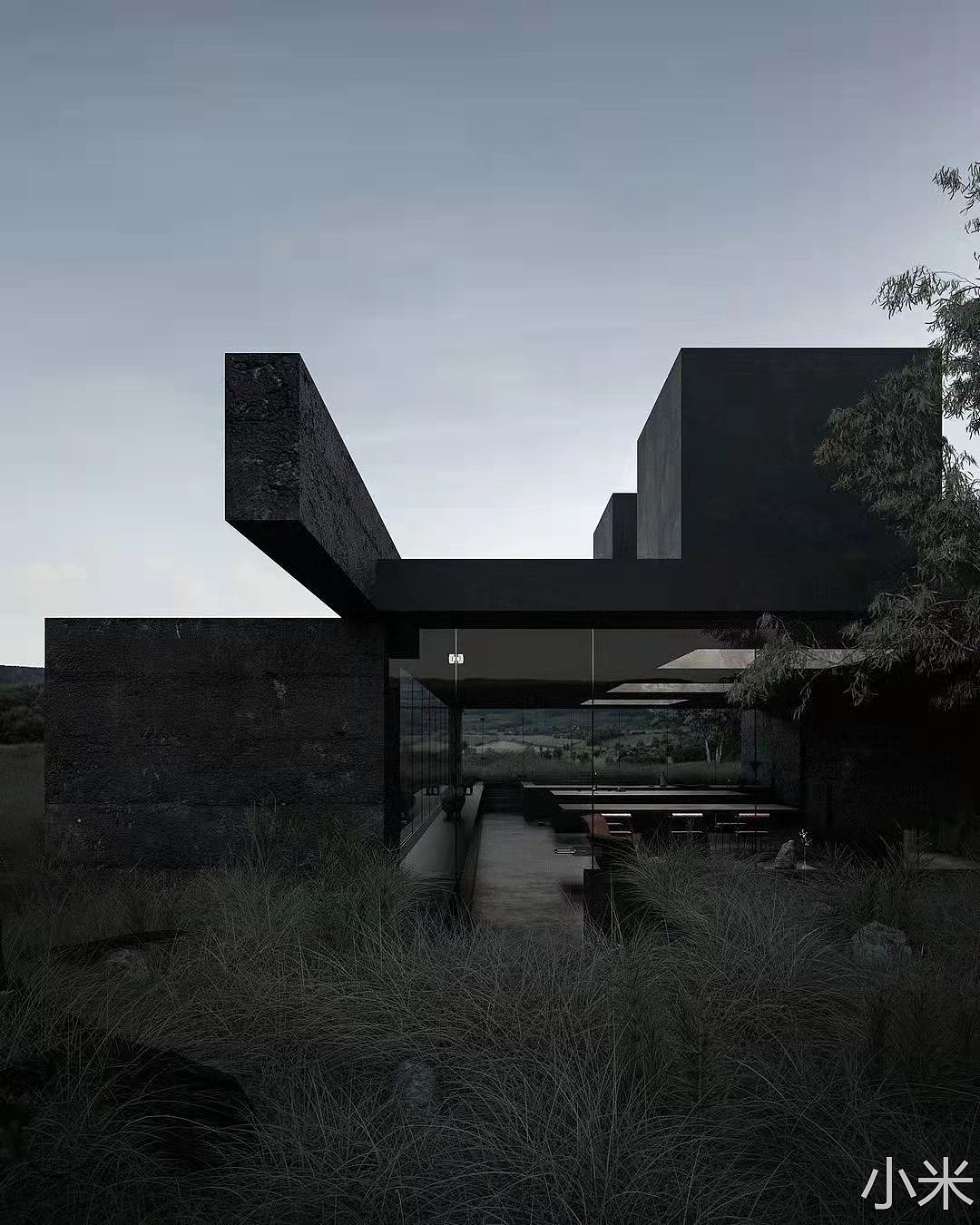 别墅| 黑色系别墅 #别墅设计 #别墅豪宅