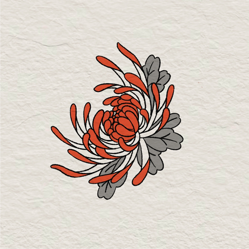 东方和风花卉图（图ZMzM2MjczMDQw） - 艺术插画 - 站酷设计师FFFIGOOO原创素材 - 站酷ZCOOL