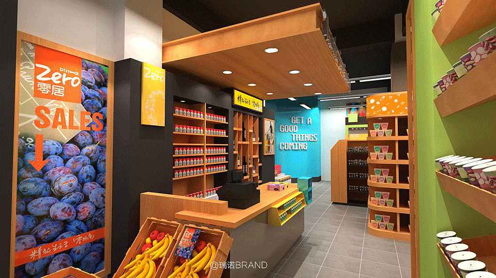 零居超市（图ZMjQ4NTMwMTQ0） - 商业空间设计 - 站酷设计师瑞诺BRAND原创素材 - 站酷ZCOOL