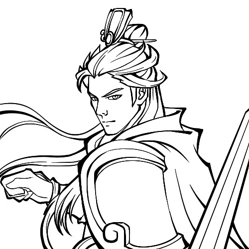 水墨风三国游戏人物设计|插画|游戏原画|三奇_原创作品-站酷zcool