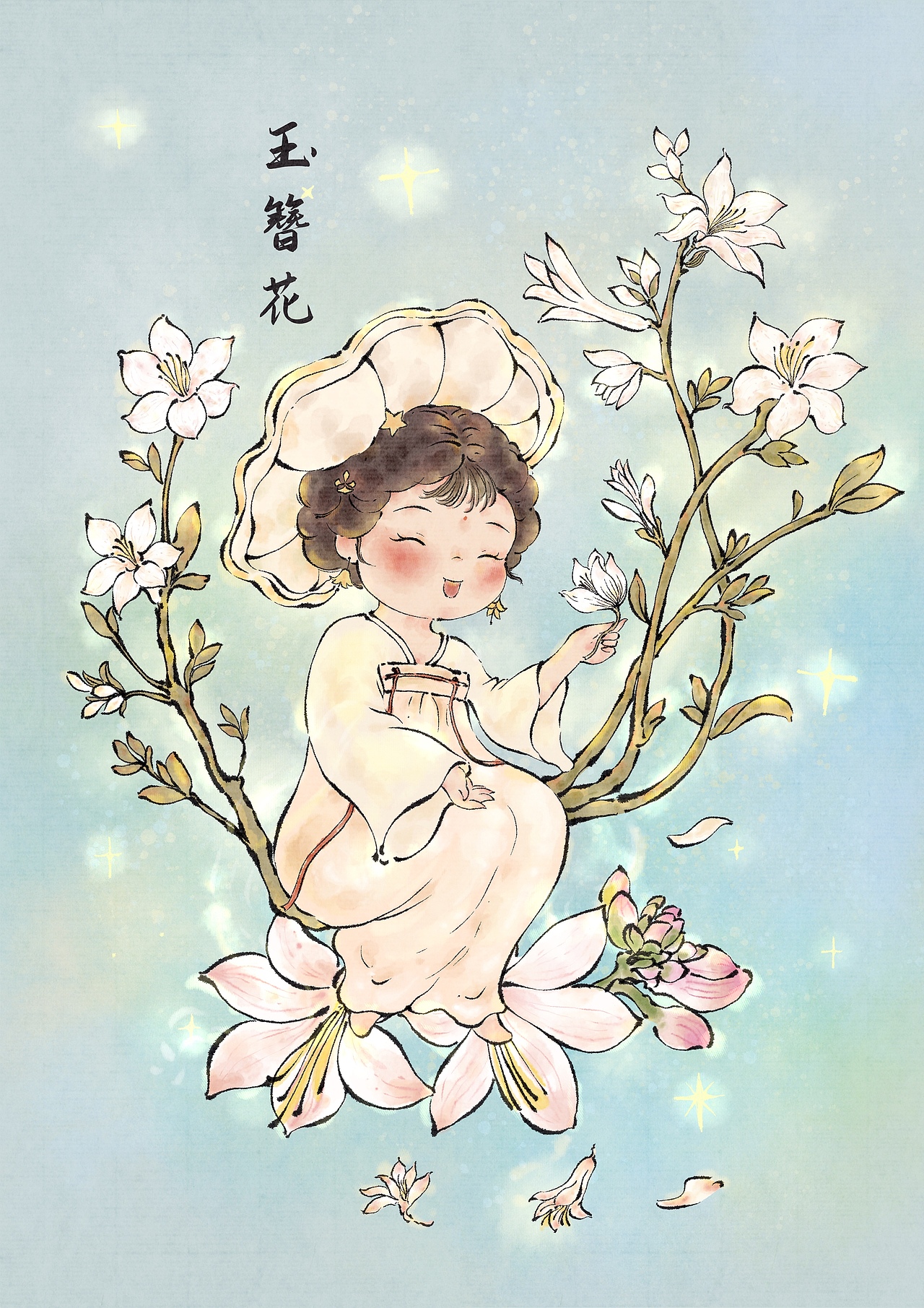 国风插画｜十二花神合集（图ZMzcwOTgyMTAw） - 商业插画 - 站酷设计师舒画Zilvia原创素材 - 站酷ZCOOL