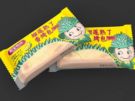 榴莲食品包装 食品包装设计 卡通设计 IP设计 外箱包装