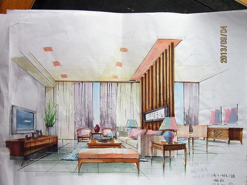 学生时代(室内手绘设计)