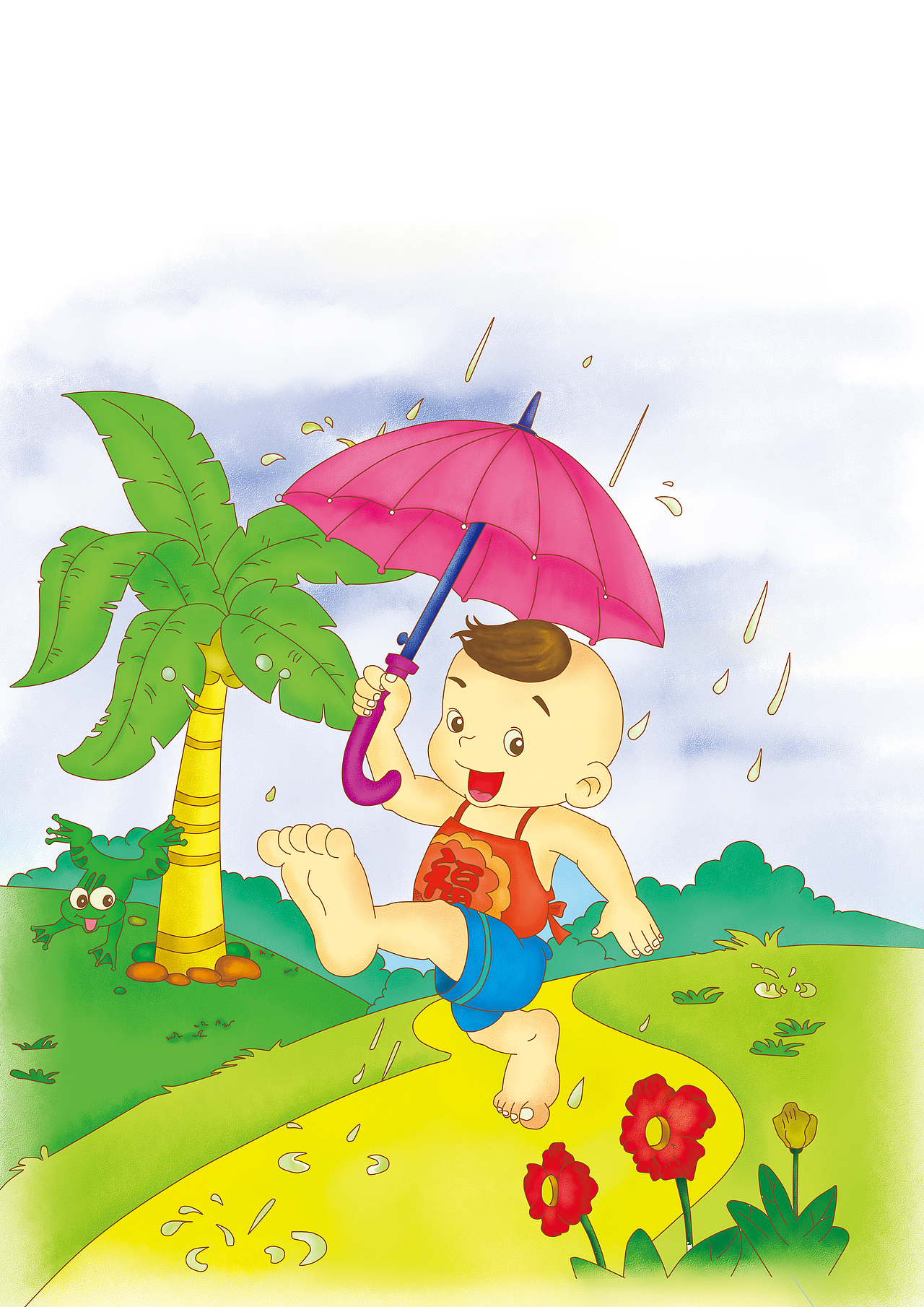 大学期间手绘儿童插画