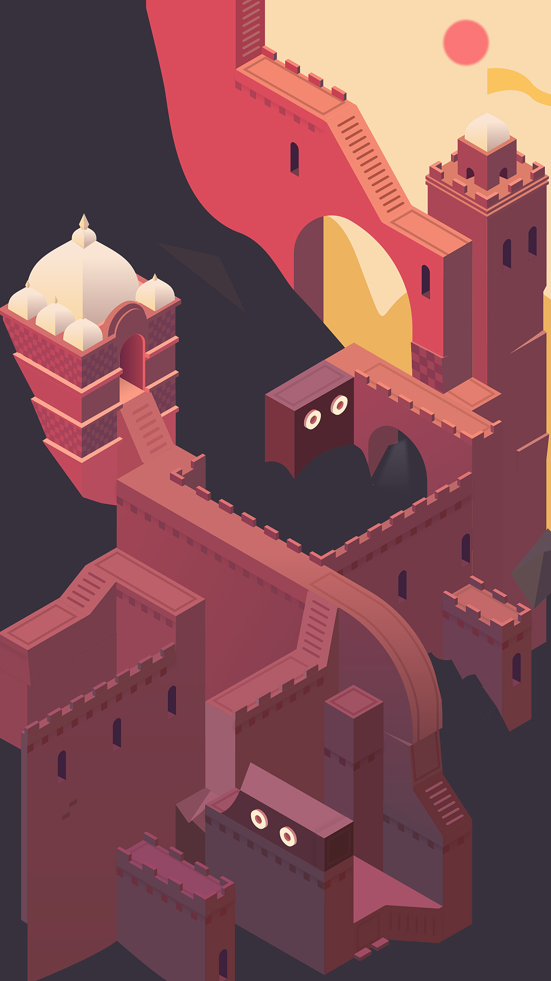 纪念碑谷2.5d插画练习