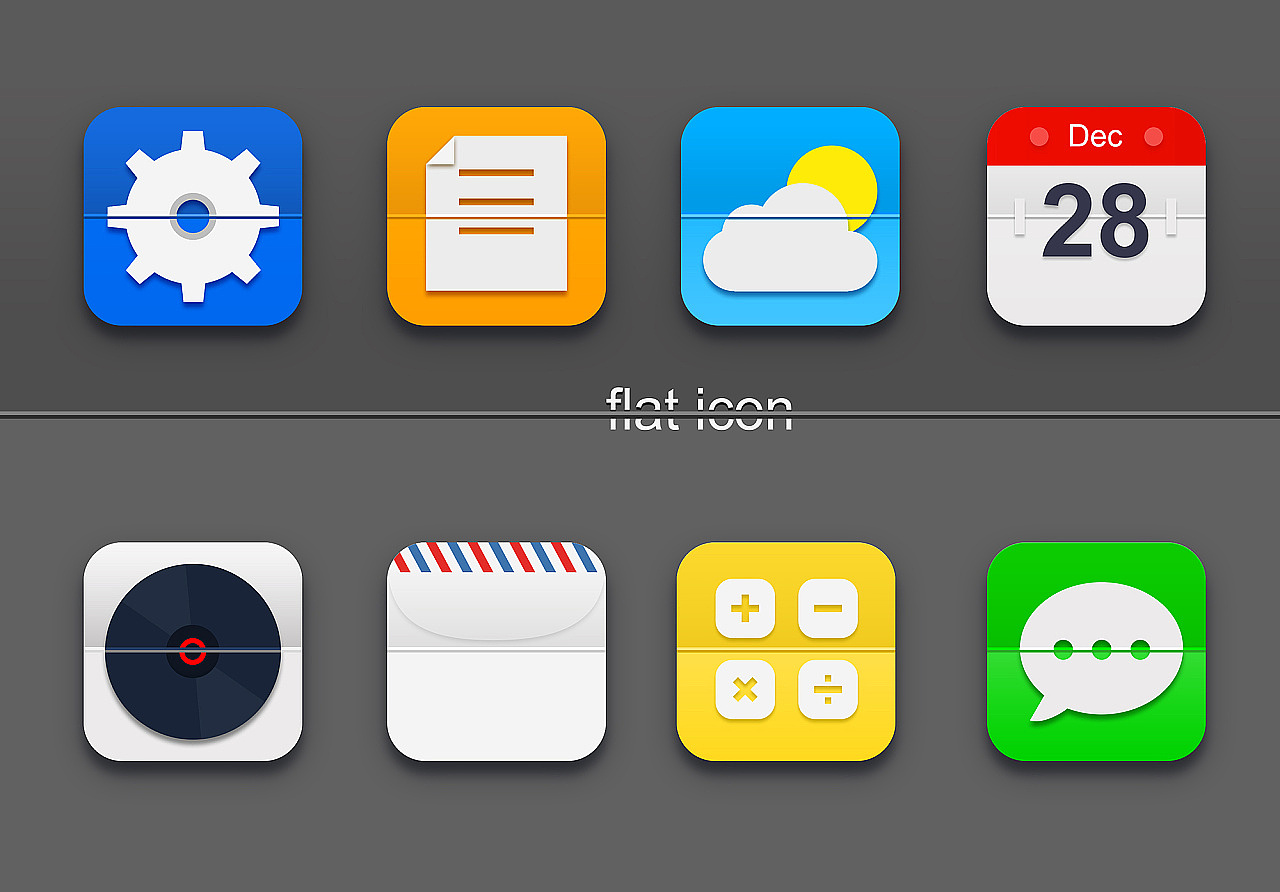 扁平风icon（图ZMTE4NDM1MTIw） - APP界面 - 站酷设计师Jon会发光原创素材 - 站酷ZCOOL