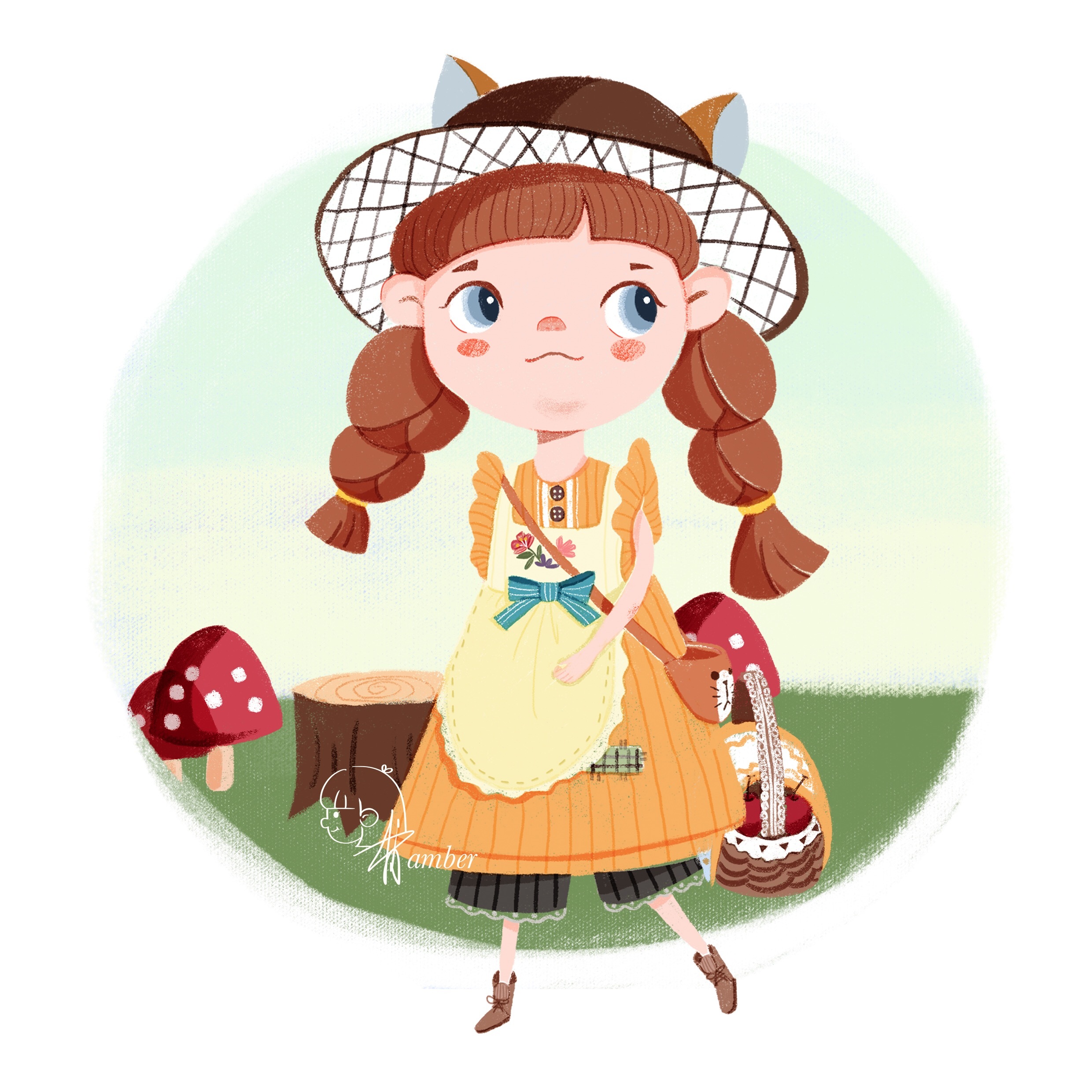 小女孩|插画|儿童插画|肖肖amber - 原创作品 - 站酷 (zcool)