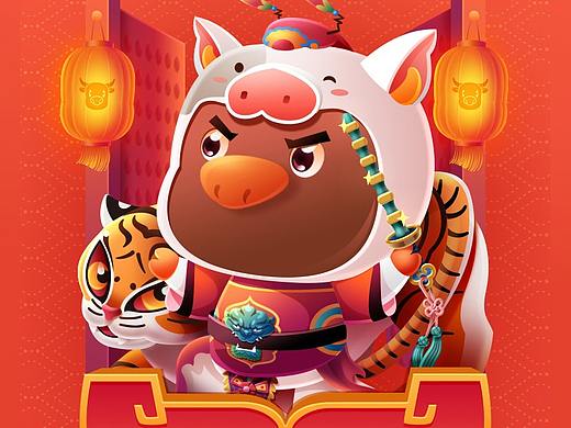 春节系列海报和新年礼品设计